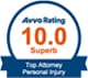 AVVO Rating | 10.0 Superb | Top Attorney Personal Injury